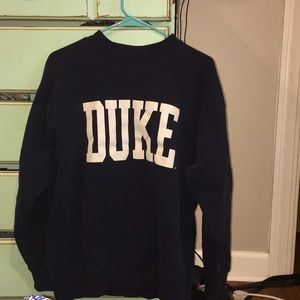 duke blue devils vintage crew neck sweatshirt